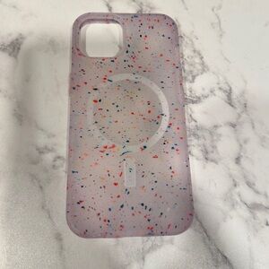 Otterbox MagSafe iPhone 13 case - clear with colored pieces - soft touch